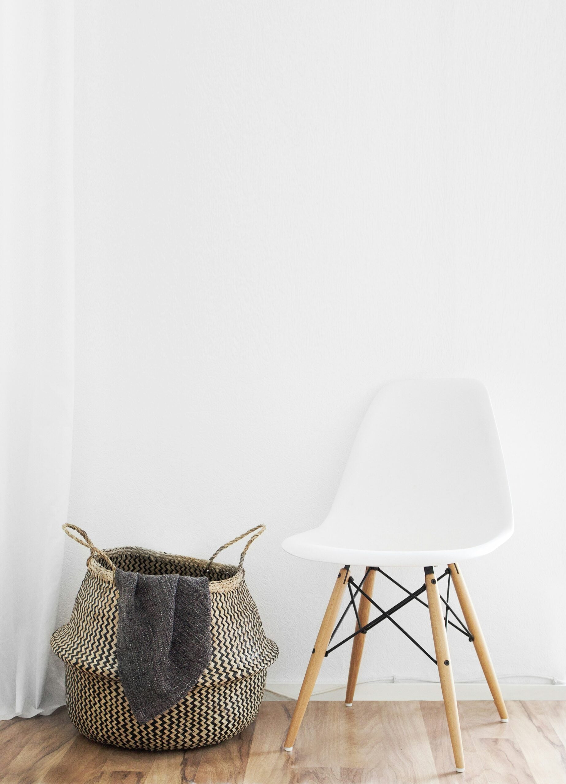 white and brown chairs